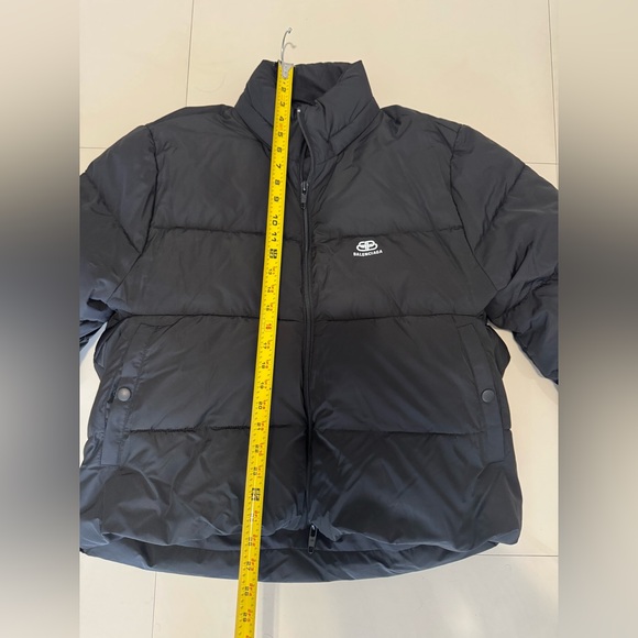 Balenciaga Logo Puffer Jacket Black Size 46 / US Medium Brand New w/ Tags - Picture 7 of 8